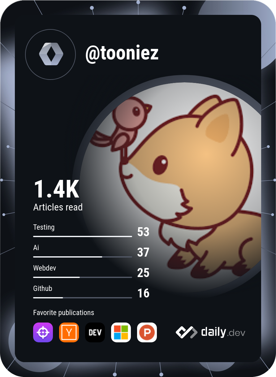 tooniez's Dev Card