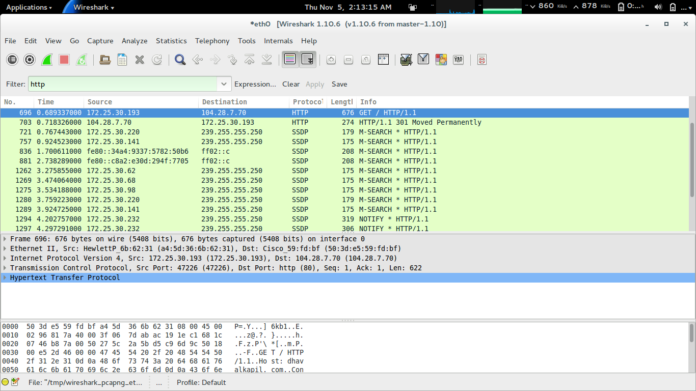 eth0 proxy server side