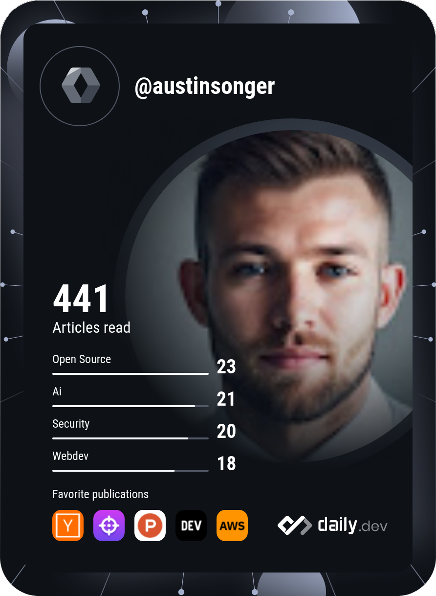 Austin Songer's Dev Card